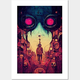 Googles cyberpunk art Posters and Art